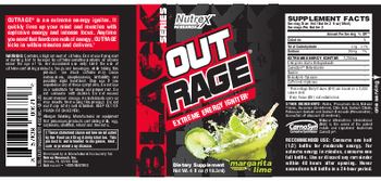 Nutrex Research Black Series Outrage Margarita Lime - supplement