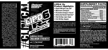 Nutrex Research #Clinical Edge Lipo6 Rx - supplement