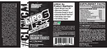 Nutrex Research #Clinical Edge Lipo6 Rx - supplement