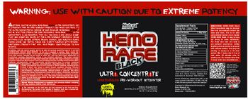 Nutrex Research Hemo Rage Black Ultra Concentrate Lunatic Lemonade - supplement