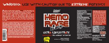 Nutrex Research Hemo Rage Black Ultra Concentrate Lunatic Lemonade 9 21 Oz S Kusoglife