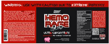 Nutrex Research Hemo Rage Black Ultra Concentrate Malicious Melon - supplement