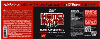 Nutrex Research Hemo Rage Black Ultra Concentrate Sucker Punch - supplement