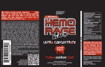 Nutrex Research Hemo Rage Black Ultra Concentrate Sucker Punch - supplement