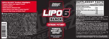 Nutrex Research Lipo 6 Black - supplement