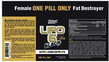 Nutrex Research Lipo 6 Black Hers Ultra Concentrate - supplement
