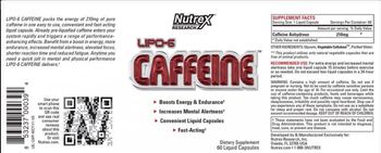 Nutrex Research Lipo-6 Caffeine - supplement