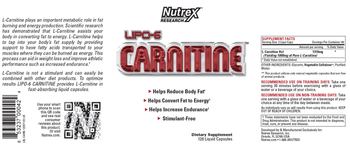 Nutrex Research Lipo-6 Carnitine - supplement