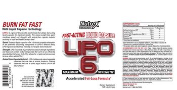 Nutrex Research Lipo 6 Maximum Strength - supplement