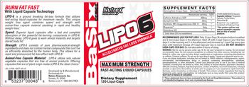 Nutrex Research Lipo 6 Maximum Strength - supplement