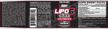 Nutrex Research Lipo6 Black Ultra Concentrate - supplement