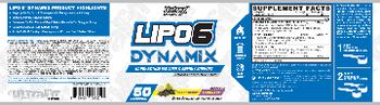 Nutrex Research Lipo6 Dynamix Blackberry Lemonade - supplement