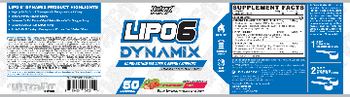 Nutrex Research Lipo6 Dynamix Strawberry Kiwi - supplement