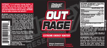 Nutrex Research Black Series Outrage Fruit Punch - supplement