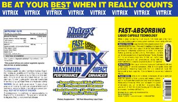 Nutrex Research Vitrix - supplement