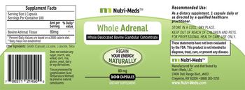 Nutri-Meds Whole Adrenal - supplement