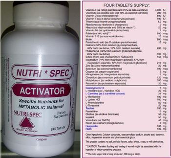Nutri-Spec Activator - supplement