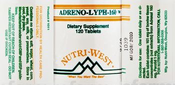 Nutri-West Adreno-Lyph-160 - supplement
