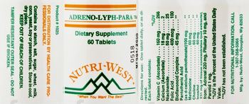 Nutri-West Adreno-Lyph-Para - supplement