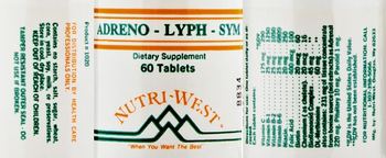 Nutri-West Adreno - Lyph - Sym - supplement