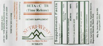 Nutri-West Beta-C TR (Time Release) - supplement