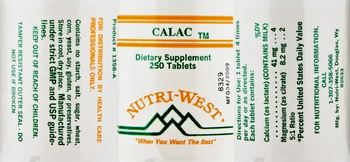 Nutri-West Calac - supplement