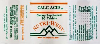 Nutri-West Calc Acid - supplement