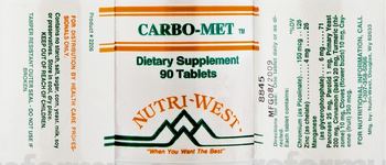 Nutri-West Carbo-Met - supplement