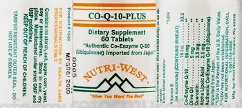 Nutri-West Co-Q-10-Plus - 