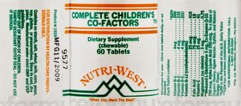 Nutri-West Complete Children's Co-Factors - supplement