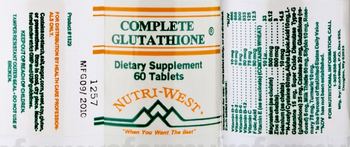 Nutri-West Complete Glutathione - 