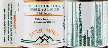 Nutri-West Complete Hi-Potency Omega-3 Liquid - 