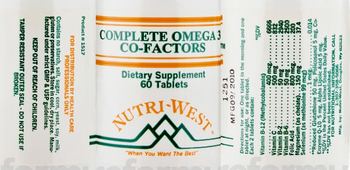 Nutri-West Complete Omega 3 Co-Factors - 
