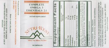 Nutri-West Complete Omega 3 Essential 2:1 - supplement