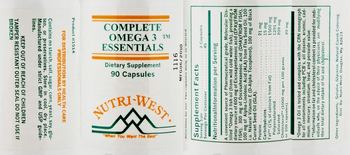 Nutri-West Complete Omega 3 Essentials - 