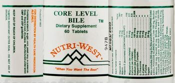 Nutri-West Core Level Bile - 