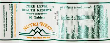 Nutri-West Core Level Health Reserve - 