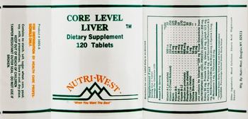 Nutri-West Core Level Liver - supplement