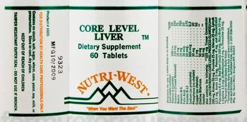 Nutri-West Core Level Liver - supplement