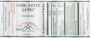 Nutri-West Core Level Lung - supplement