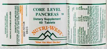 Nutri-West Core Level Pancreas - supplement