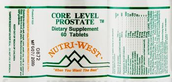 Nutri-West Core Level Prostate - supplement