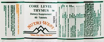 Nutri-West Core Level Thymus - supplement