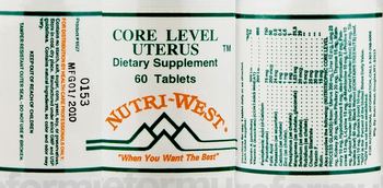 Nutri-West Core Level Uterus - supplement