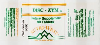 Nutri-West Disc- ZYM - supplement