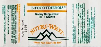 Nutri-West E-Tocotrienols - supplement