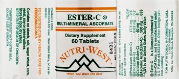Nutri-West Ester-C Multi-Mineral Ascorbate - supplement