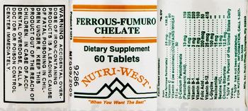 Nutri-West Ferrous-Fumuro Chelate - supplement