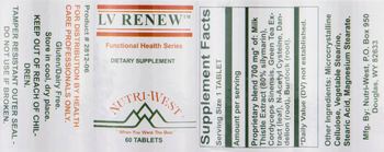Nutri-West Functional Health Series LV Renew - supplement
