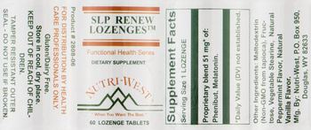 Nutri-West Functional Health Series SLP Renew Lozenges - supplement